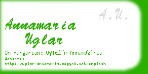 annamaria uglar business card